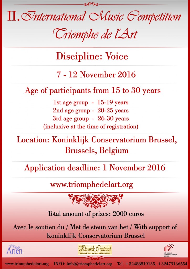 II. Concours International de Musique 